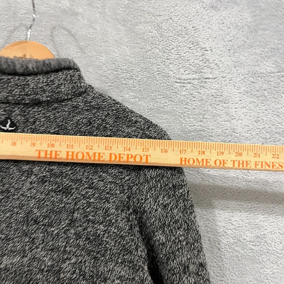 Vintage PrAna Jacket Women Medium Fleece Gray Outdoors USA Cottage Barn Full Zip - Picture 13 of 14